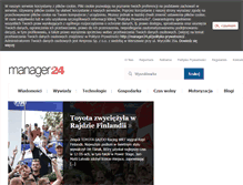 Tablet Screenshot of manager24.pl